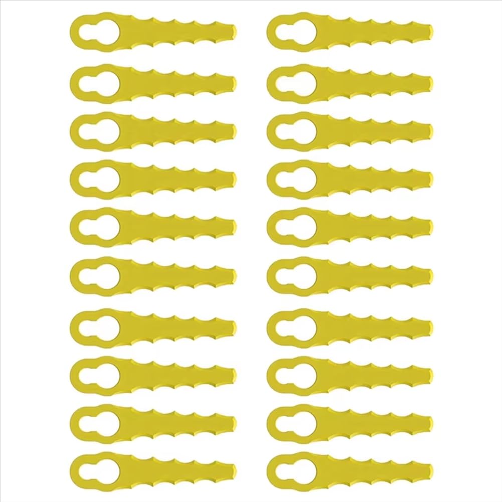 Littimoon L83 Lawnmower Replacement 50pcs Plastic Grass Cutting Blade Mowing Machine Blade Cordless Grass Trimmer Part