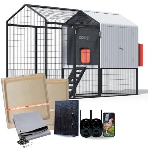 Smart Coop Chicken Coop Bundle, Auto Door & Run
