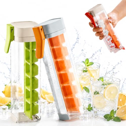 Molde para hielo silicona 2 piezas naranja miniatura 1