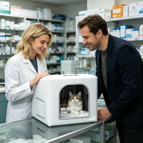Cueva para animales aislada y térmica con protección resistente al clima 3
