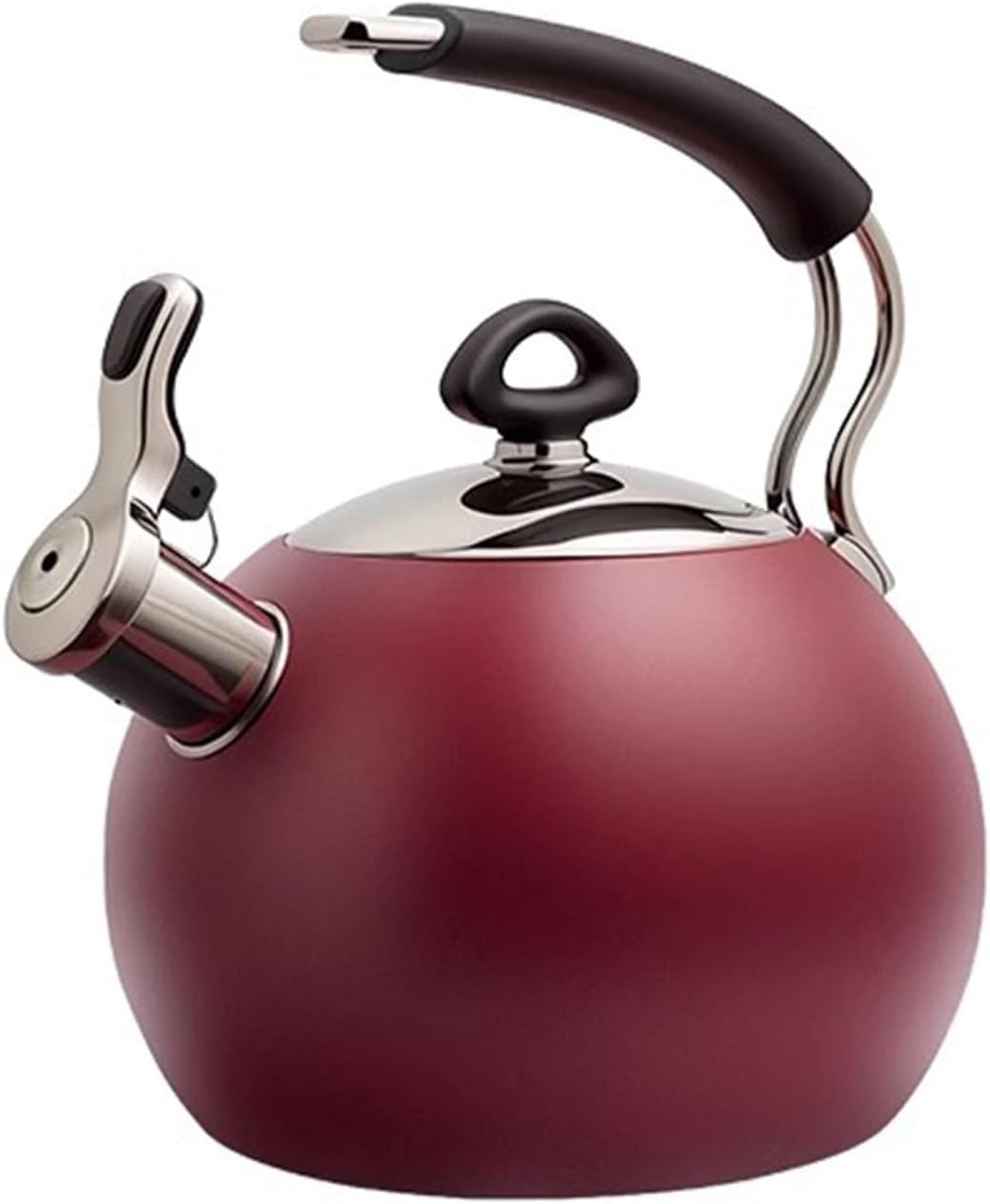 Bouilloire à induction rouge de 1,9 L pour des matins doux en famille