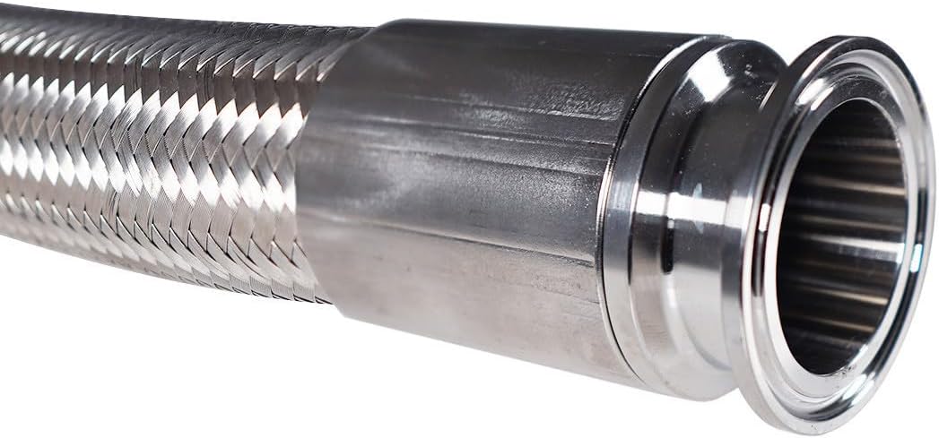 USA Lab 3" Tri Clamp Stainless Braided Hose w/PTFE Lining - USAlab