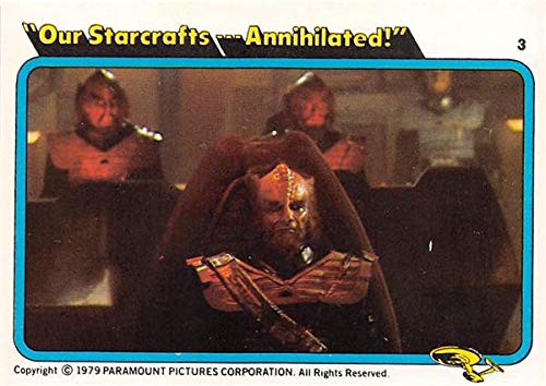 Klingon Star Trek trading card 1979 Rainbo Bread #3
