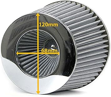 Carparts Online GmbH 19163 فلتر هواء رياضي عالي الأداء مع محول كربون 60/65/70 مم