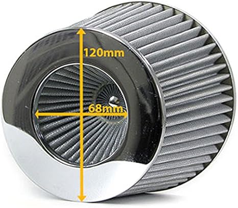Carparts Online GmbH 19163 فلتر هواء رياضي عالي الأداء مع محول كربون 60/65/70 مم