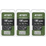 8TEN Full Chisel Chainsaw Chain 20 Inch .050 .325 81DL for Stihl MS for Stihl MS 261 270 280 291 360 361 (3 Pack)