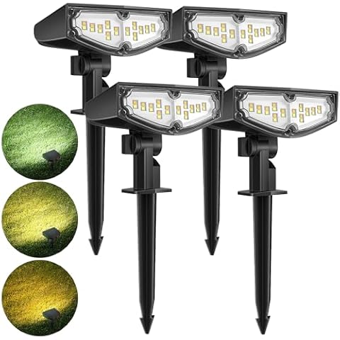 CLAONER 9-in-1 Solar Spot Lights for Outdoors Cover