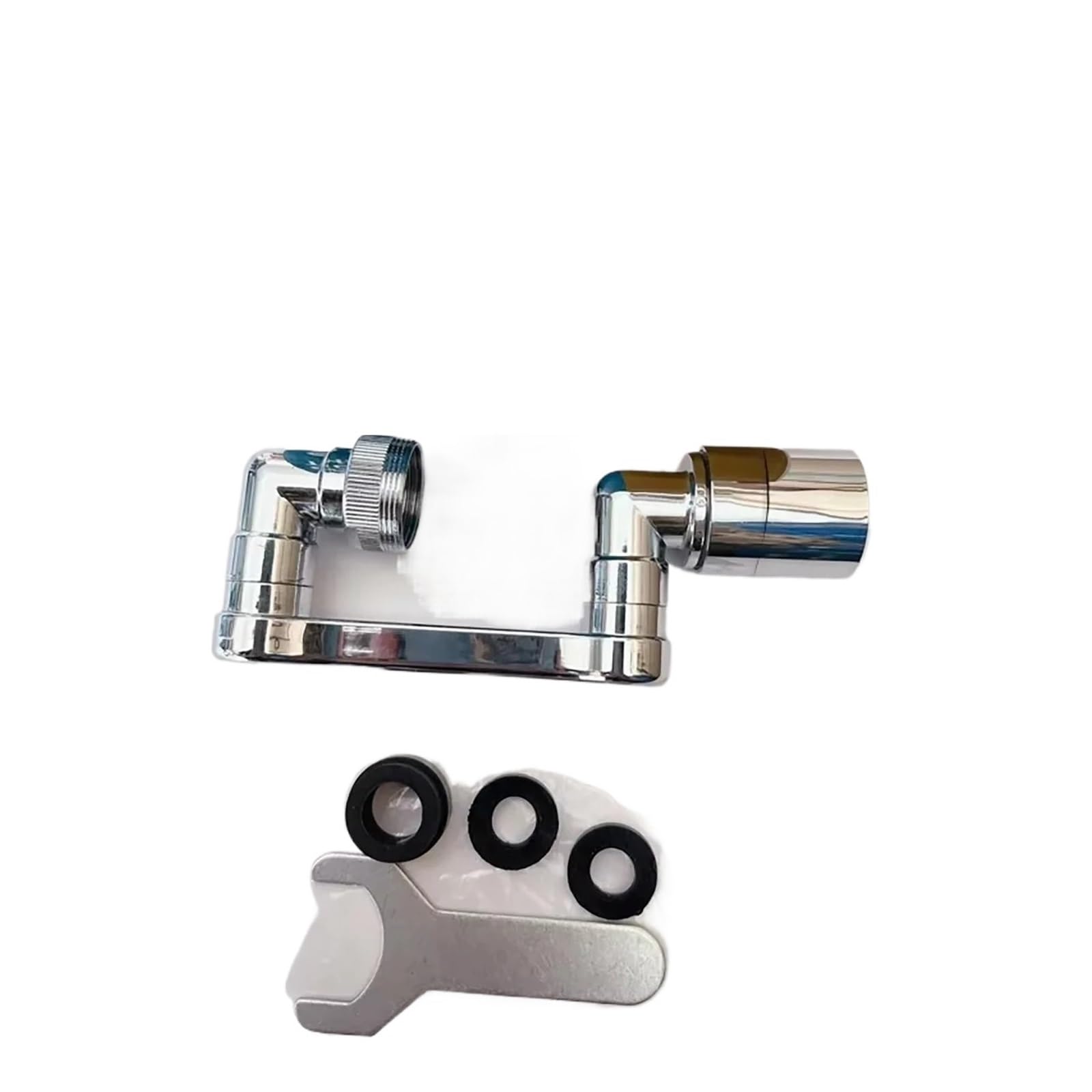 Rtbvghjik B Universal 1080 °Swivel Extension Faucet Aerator 2 Water Faucets Ubbler Nozzle For Kitchen Faucet(B)
