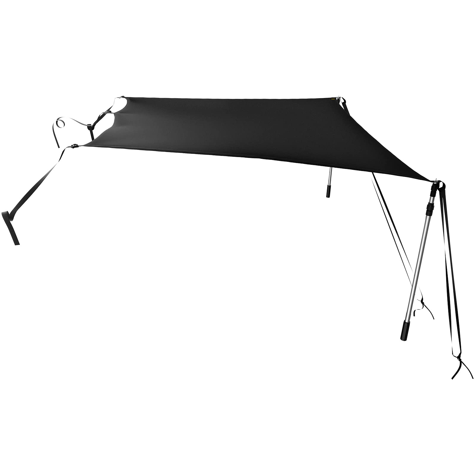 VEVOR T-Top Sun Shade Kit 6' x 7', UV-Proof 600D Polyester T-top Extension Kit with Rustproof Steel Telescopic Poles, Waterproof T-Top Shade Kit, Easy to Assemble for T-Tops ? Bimini Top
