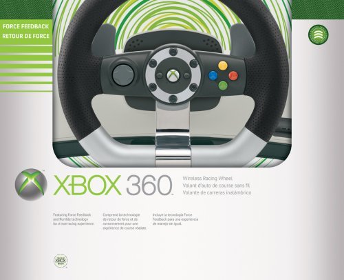 Xbox 360 Wireless Racing Wheel (Renewed)