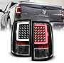 ACANII - For 2009-2018 Dodge Ram 1500 10-18 2500 3500 Black Housing LED Bar Tail Lights Brake Lamps Assembly Left+Right