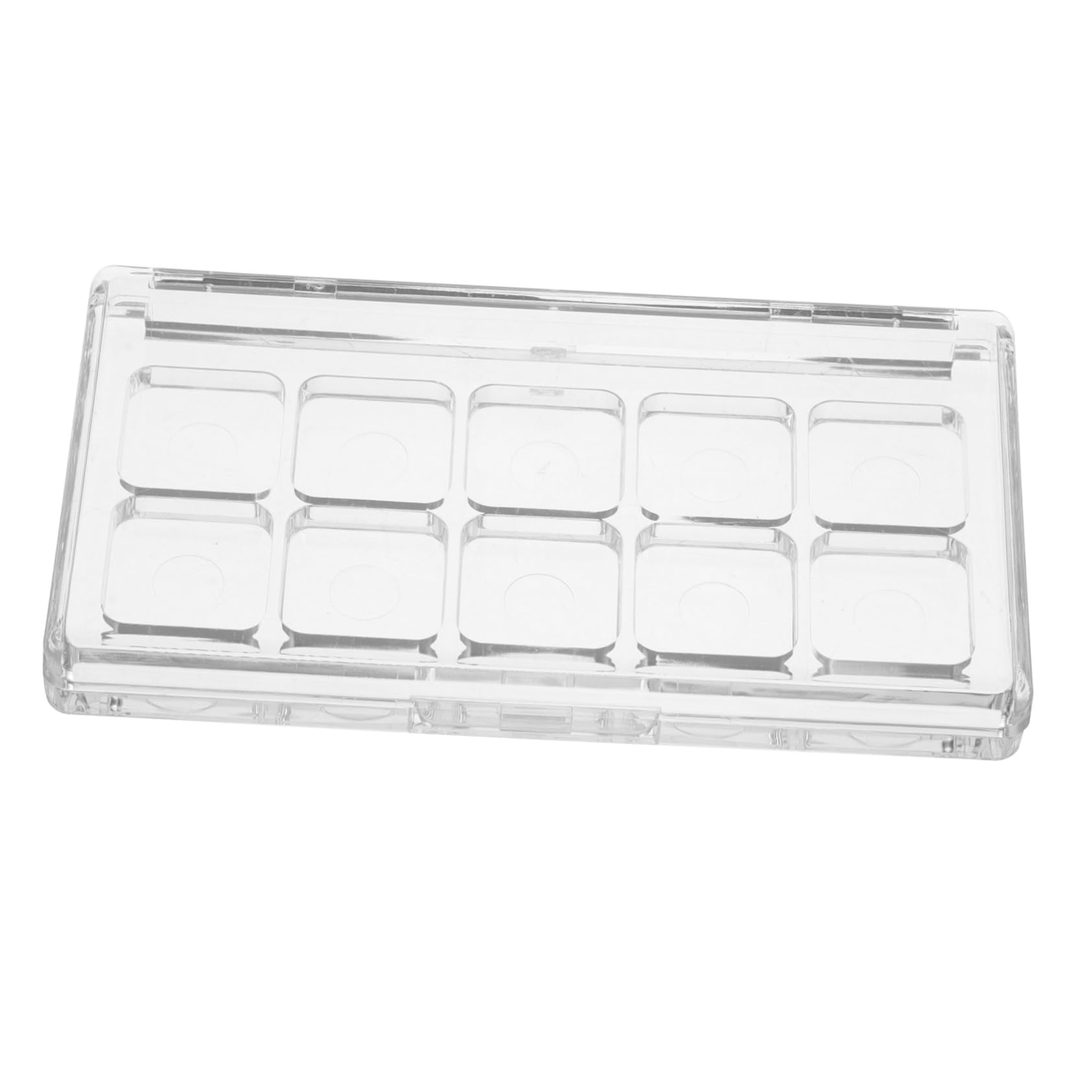 BESTYASH Transparent Empty Makeup Palette Eyeshadow Blush Highlighter Container for Women Versatile Makeup Pan with Secure Seal for Easy Color Visibility and