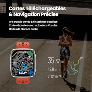 Amazfit Active 2 Premium Square Montre Connectée Homme Femme, 43mm, NFC, GPS, Cartes, Écran AMOLED 1,75", Autonomie 10 Jours, 160+ Sports, Étanche, Suivi Cardio & Sommeil, pour Android & iPhone