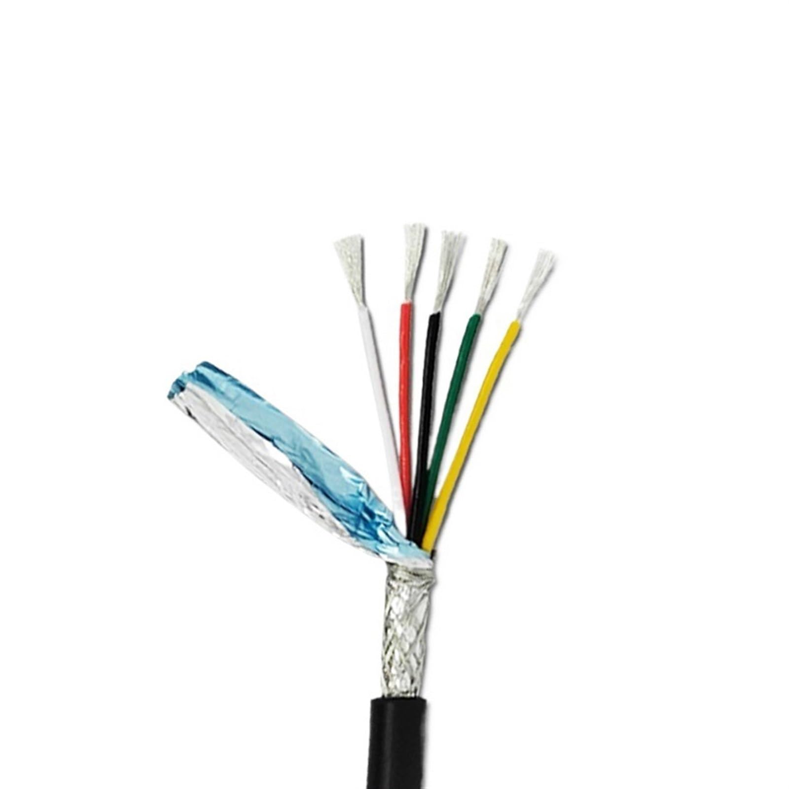 ELLANA Cable Flexible 8m 22 AWG Wire Electric Wire, 22AWG Gauge 300V Cable, 1007 PVC Solid Wire Kit Extension Connector(Color:RED)