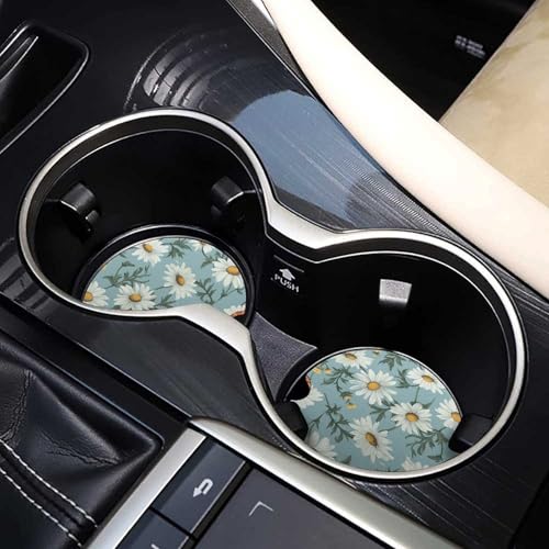 Portavasos para coche con diseño Daisy 2 piezas miniatura 7