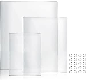 3-Piece Acrylic Cutting Board Set with Counter Lip, 3 Sizes (17.5x13.5/16x12/11.5x7.5Inch) for Kitchen Countertops, Non-Slip Durable Clear Countertop Protector, Ideal for Home Decor Housewarming Gifts