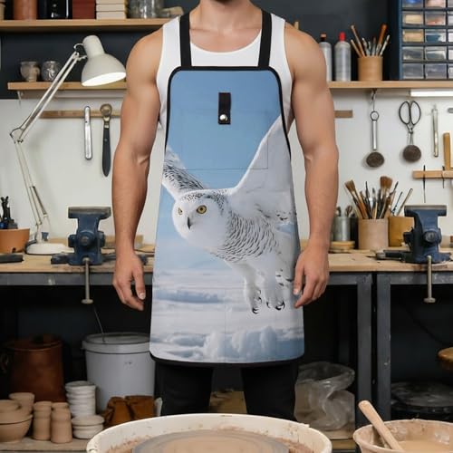 Delantal de trabajo con 8 bolsillos ajustable para hombre miniatura 4