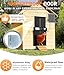 Automatic Chicken Coop Door Solar Powered with Timer/Light Sensor, Solar Chicken Coop Door Anti-Pinch, Aluminum Alloy Chicken Door | Larger Solar Panel | Higher Capacity Battery | 20M Remote Control