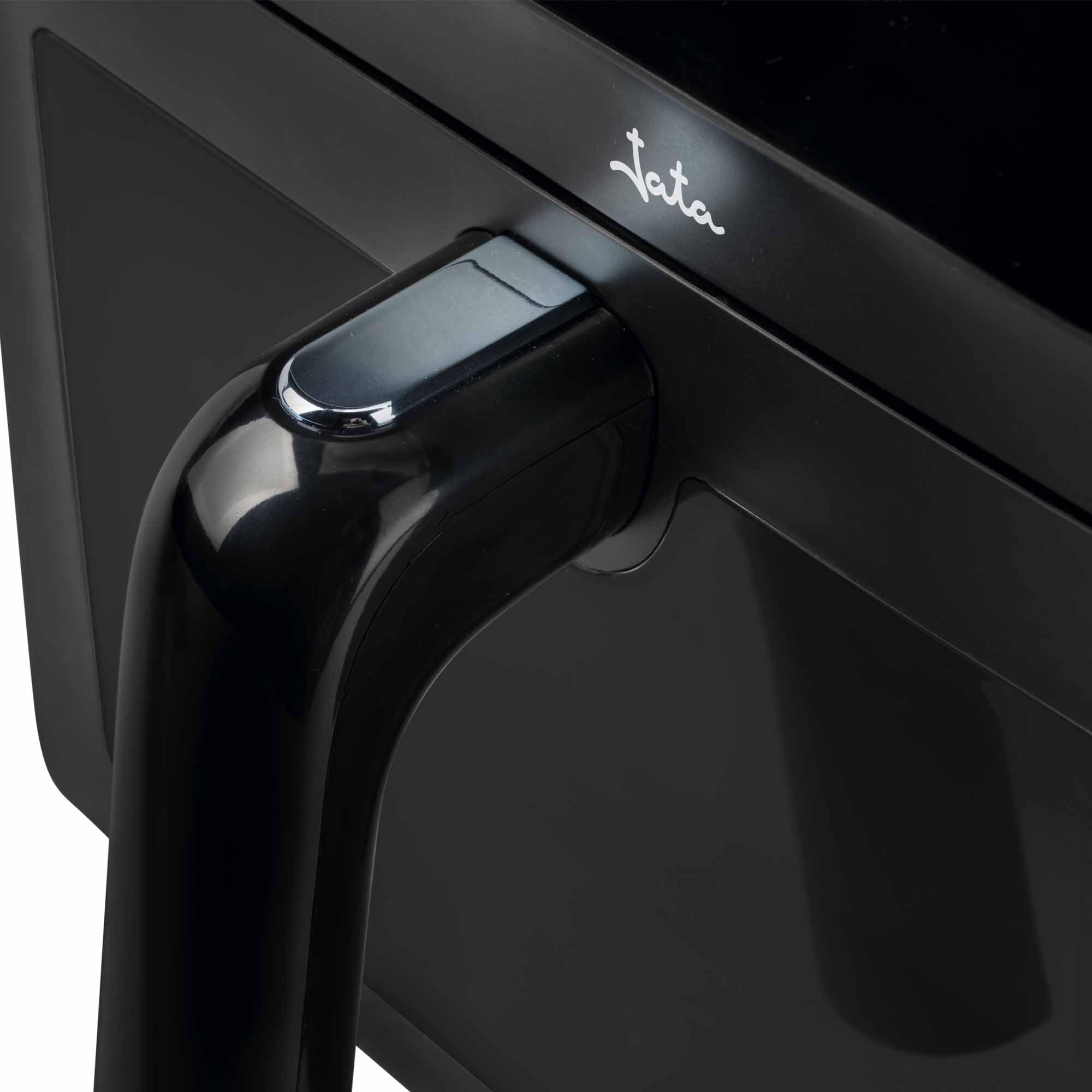 JATA JEFR1230 - Freidora Aire, Freidora Sin Aceite 6.2 L. 1700 W. Hasta 200ºC. Panel Táctil LED. 12 Programas de Cocinado. Con Ventana Visor. Medidas: 26,5 x 32,5 x 32,5 cm.