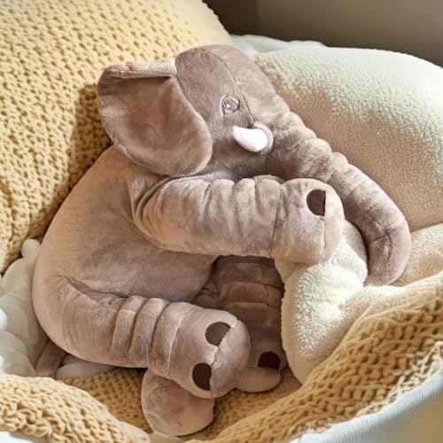 Image of Ryttir 31 Inch Fuzzy Large Elephant Stuffed Animal, Soft Stuffed Elephants Plush Toy, Funny Elephant Gifts for Women