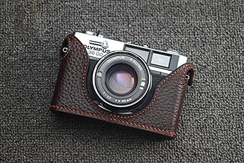 Housse Olympus 35 RD cuir véritable évite rayures étui photo ajusté - 2