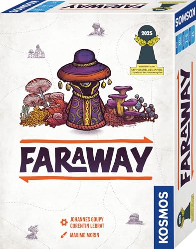 Kosmos 684709 Faraway, abenteuerliches Kartenspiel für 2-6 Spielerinnen und Spieler ab 10 Jahre, nominiert zum Spiel des Jahres 2025