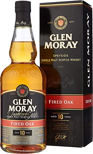 Glen Moray 10 Years Old Fired Oak Single Malt Scotch Whisky 40% Vol. 0,7l...