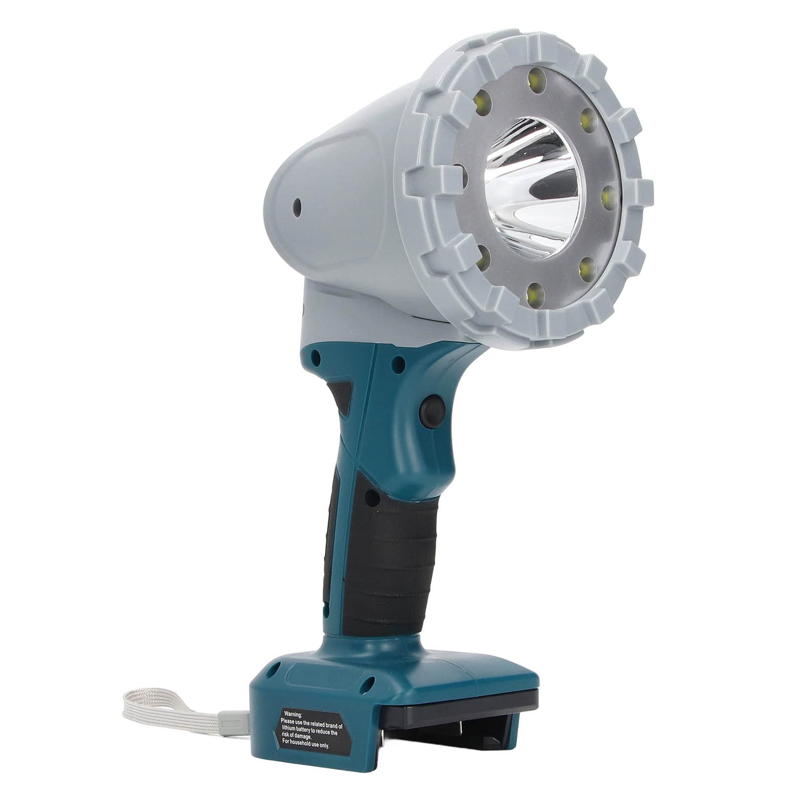Lampada da lavoro a LED portatile con testa girevole da 110 gradi e 3 modalità di illuminazione - Torcia industriale portatile compatibile con batterie al litio da 14,4-21 V -