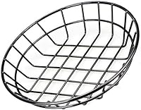 Vista 6 de Cestas de comida rápida Cestas de comida ovaladas Bandejas para servir alimentos para papas fritas Hamburguesas sándwiches sándwiches de pollo Fruta