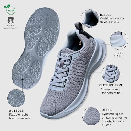 Image of Neeman's Cloud Knit Sneakers for Men | Lightweight, Breathable & Supportive | Recycled Knit Upper with Cushioned Insole & Flexible EVA Sole