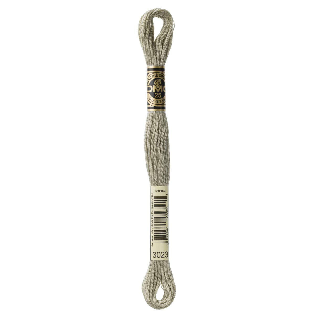 DMC Embroidery Floss Mouline Stranded Cotton Thread for Hand Embroidery and Sewing - Colour No: 3023-3 x 8m Skeins — image 1