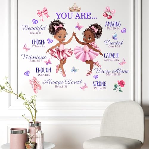 Vinilos Decorativos Ballet Niñas Mfault 35x12 in 2 Piezas miniatura 3