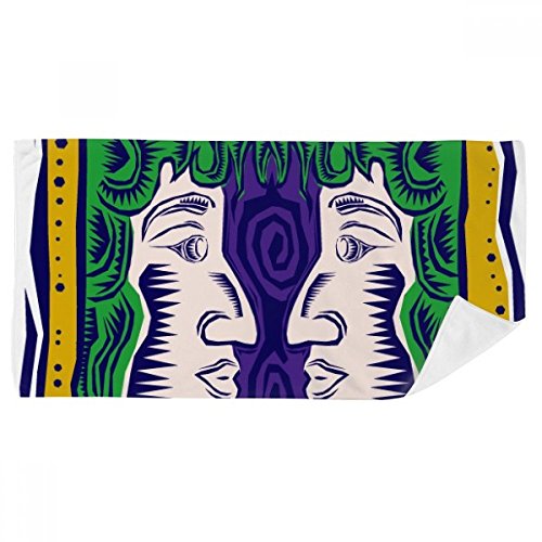 Serviette de bain Gemini Mexicon peinte à la main 35x70cm multicolore - 2