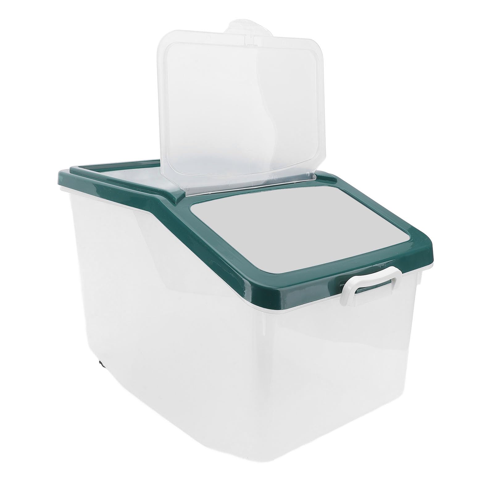 Fockety Contenedor para Almacenar Arroz y Harina de 25 kg con Tazas Medidoras - para Granos, Alimentos para Mascotas