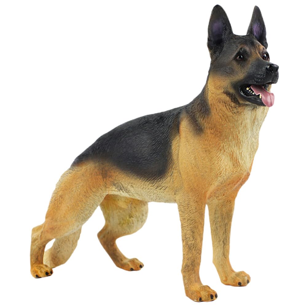 TOYANDONA Figura De Pastor Alemán Figura De Perro Grande Realista Figura De Perro De Plástico Modelo De Perro De Juguete para Niños Figura De Animal Juguete Regalos Educativos