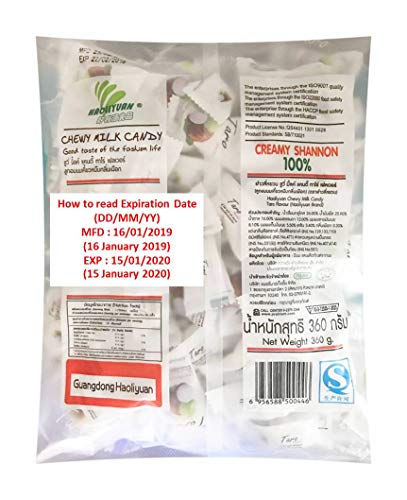 Dulces masticables de leche sabor taro 100 piezas 380 g miniatura 3