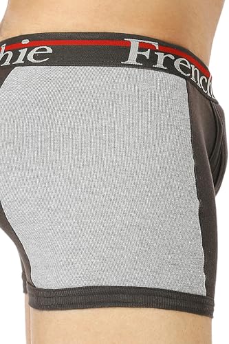 Image of Frenchie Ace Men's Cotton Rib Trunks in Stretchable, Breathable Innerwear Trunks