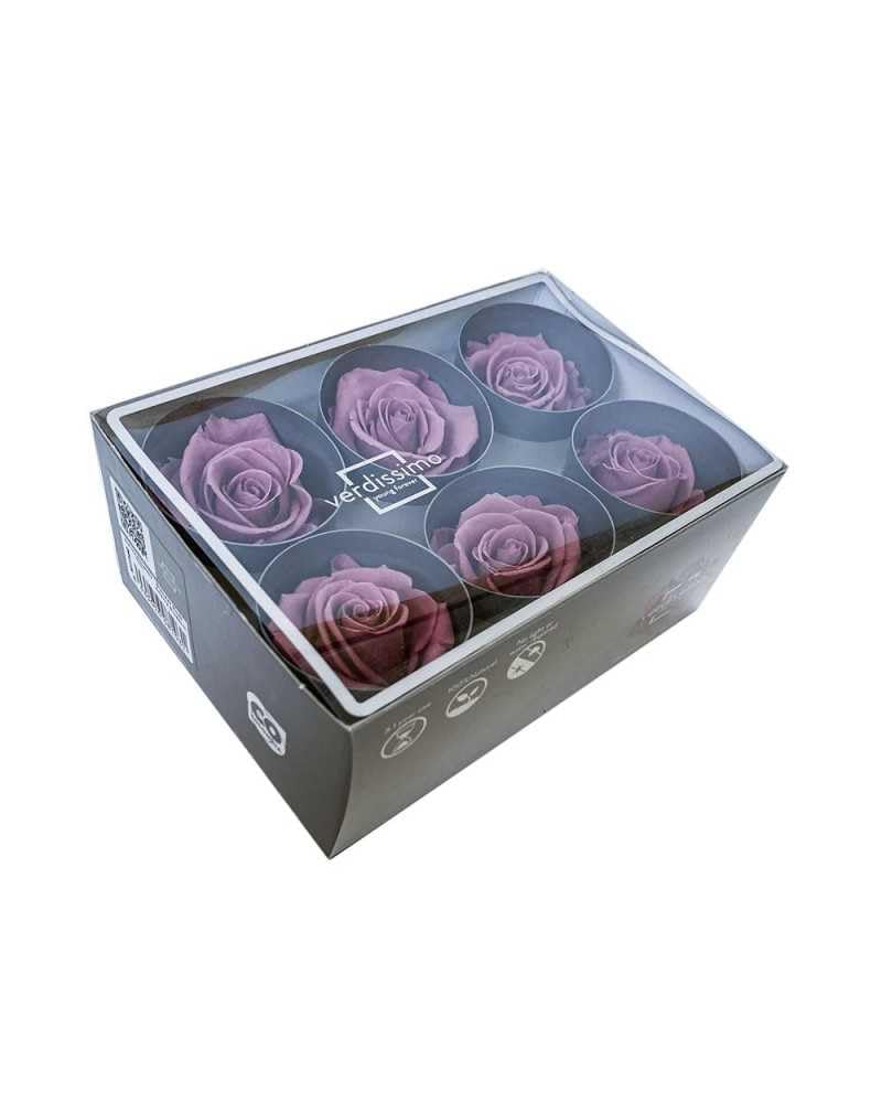 Loisirs créatifs RST/263G Tète de Rose Fleur Bleu Roi 5 x 5 x 5 cm