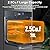 GarveeTech Single Wall Oven, 24 in Electric, 2.5Cu.Ft, 3000W, Air Frying, 8 Baking Modes, Steam & Grill, Large View Window, Colorful LED Screen, Black