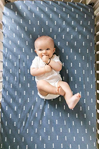 Image of Premium Fitted Knit Crib Sheet /Toddler Sheet North by Copper Pearl