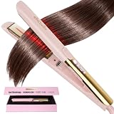 ELLA BELLA® Titanium Flat Iron Hair Straightener (with Infrared) • Professional Straightening Iron • Digital Display to Accurately Control Temperature • As Featured in Good Housekeeping