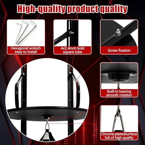 image for TROPOW Speed Bag Platform Set, Heavy Duty Adjustable Speed Bag Platfor