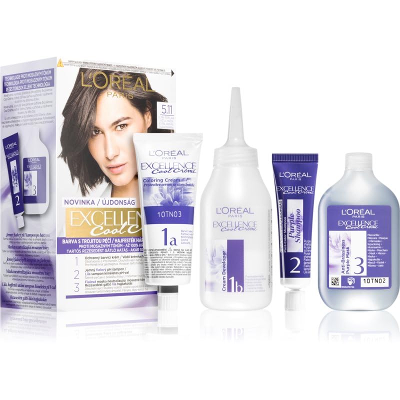 Excellence Cool Creme Permanent Hair Color - Shade: 5.11