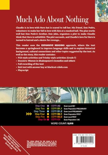 MUCH ADO ABOUT NOTHING +CD STEP FOUR B2.1: Much Ado About Nothing + audio CD (Reading and training) - 9788853001542