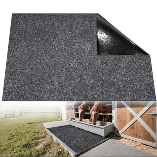 Wibeelee 4 x 6ft Horse Stable Mat Lightweight Floor Mat,Cuttable