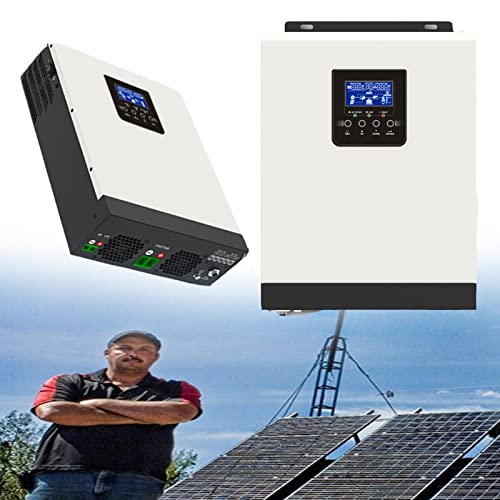 IYUESQ Inversor de Onda sinusoidal, inversor Solar híbrido, inversor de Onda sinusoidal Pura híbrido de Alta frecuencia de 3 kVA y 2400 W, Controlador Solar MPPT Integrado de 50 A y 24 V