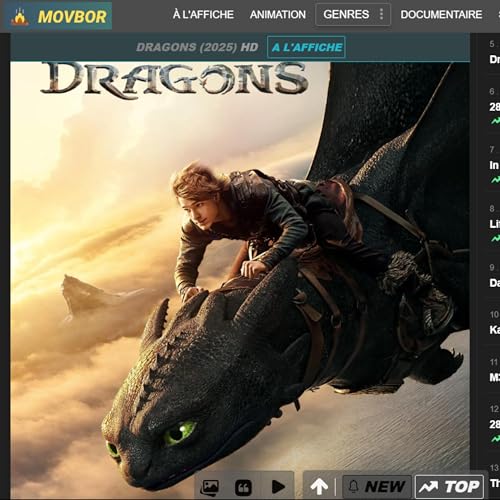 Page de couverture de Movbor Streaming - Nouvelle adresse