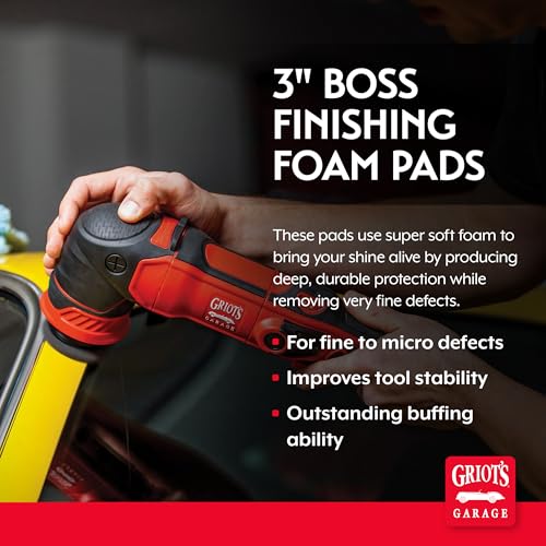 Image of Griot's Garage B140F3 BOSS 3 inch Finishing Foam Pads (Set of 3)