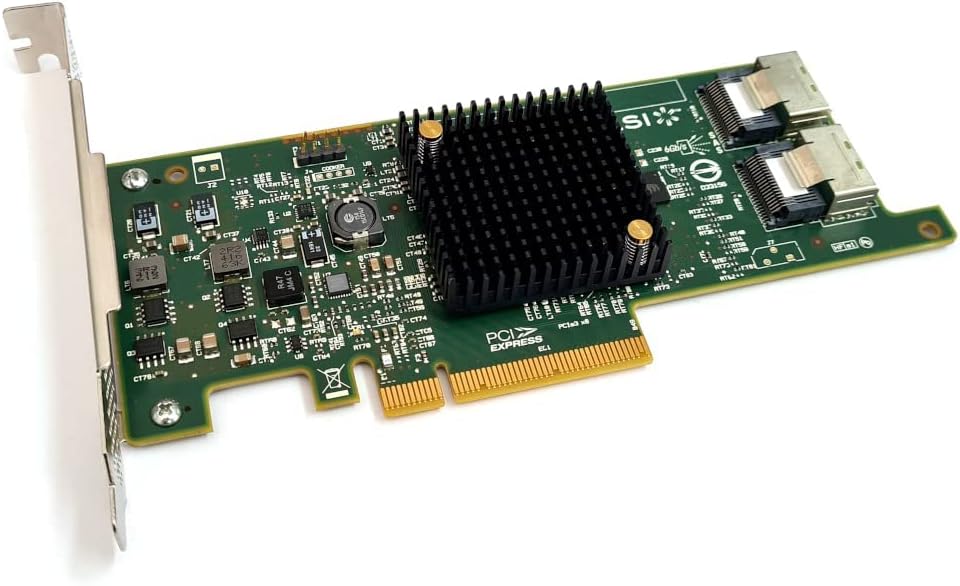 LSI Logic Controller Card LSI00301 SAS 9207-8i 8Port Internal SAS/SATA 6Gb/s PCI Express Single Retail