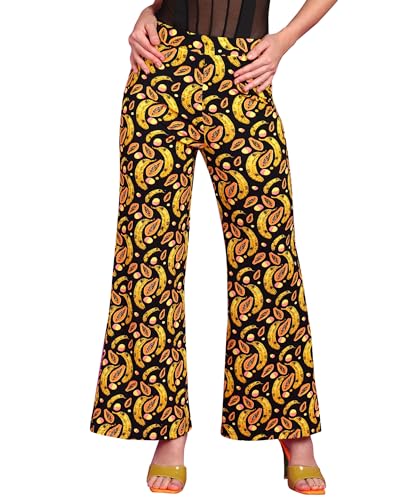 Image of POPWINGS Casual High-Waist Flared Trouser for Women | High-Rise Trouser Pant for Women | Flared Trousers for Women Formal Office Wear